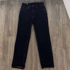 GAP Women's 90s Loose High Rise Dark Blue Jeans